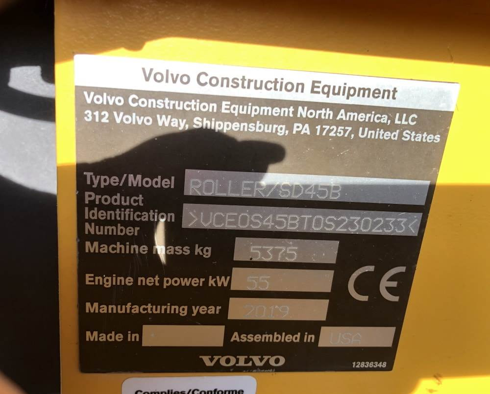 Rullo compattatore/ Rullo compressore Volvo SD45B: foto 9