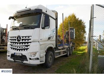 Rimorchio forestale MERCEDES-BENZ Arocs Timber Truck with Crane and Trailer: foto 1