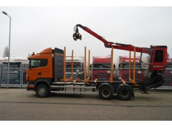 Scania R 480 6X4 FOR LOG TRANSPORT WITH JONSERED 1020 C - Rimorchio forestale