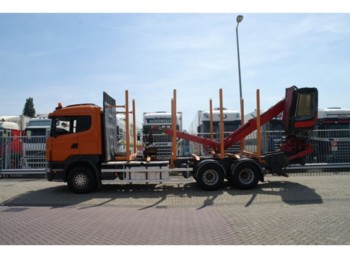 Scania R 480 6X4 LOG TRANSPORT WITH JONSERED CRANE - Rimorchio forestale