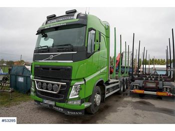 Rimorchio forestale VOLVO FH16 540 8x4 Timber Truck with Crane and Trailer: foto 1