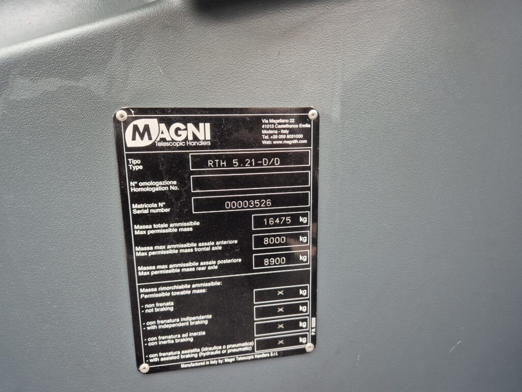 Sollevatore telescopico MAGNI RTH 5.21