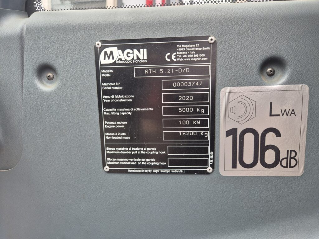 Sollevatore telescopico MAGNI RTH 5.21 D/D