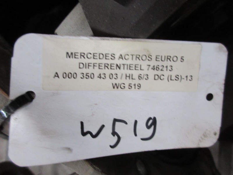 Differenziale per Camion Mercedes-Benz ACTROS HL 6/3 DC LS 13 746.213 DIFFERENTIEEL 37:13 2,846: foto 6
