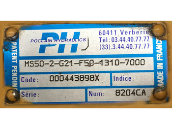 Motore idraulico Poclain Hydraulics MS50-2-G21-F50-1310-700: foto 1