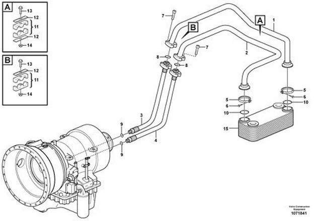 Cambio e ricambi per Dumper articolato nuovo Volvo nieuwe Oliekoeler voe11033628 voe11110107: foto 2