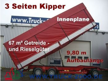 KEMPF 3-Seiten Getreidekipper 67m³   9.80m Aufbaulänge - Rimorchio cisterna