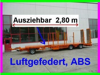 Müller-Mitteltal 3 Achs Tieflader  Anhänger 2,80 m ausziehbar - Rimorchio pianale ribassato