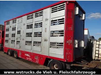 Finkl 3 Stock  Hubdach Vollalu  8,30m  - Rimorchio trasporto bestiame