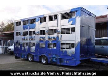 Finkl 3 Stock  "Tandem"  Hubdach  - Rimorchio trasporto bestiame