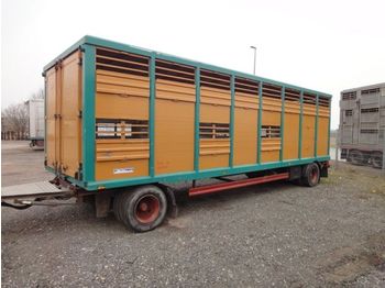 Menke Einstock 8,20m kleine Räder Vollalu  - Rimorchio trasporto bestiame