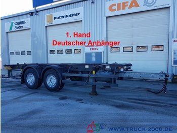 Rimorchio portacontainer/ Caisse interchangeable Schmitz ZWF18 BDF Tandem 1.Hand SAF Achsen Scheibenbrems: foto 1