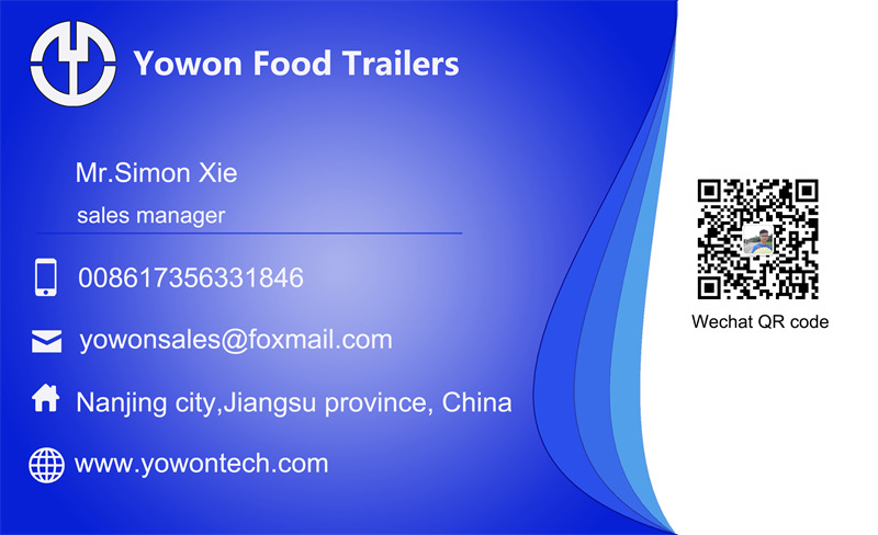 Rimorchio autonegozio per il trasporto di alimenti nuovo Yowon customized concession food trailer catering cart: foto 7