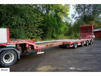 Semirimorchio pianale ribassato Carnehl 4 axle machine trailer w / lots of equipment: foto 1