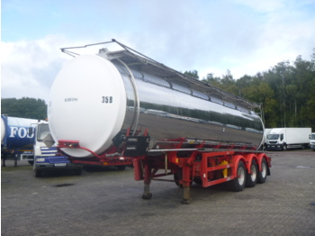 Semirimorchio cisterna per il trasporto di prodotti chimici Crane Fruehauf Chemical tank inox 30 m3 / 1 comp: foto 1