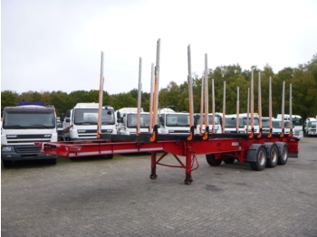 Semirimorchio cassonato/ Pianale per il trasporto di legname Dennison Log trailer F25SKA: foto 1