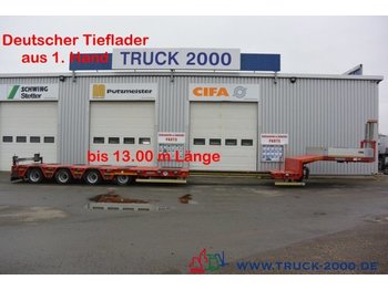 Semirimorchio pianale ribassato per il trasporto di mezzi pesanti Goldhofer STZ-L 4-34 Länge bis 13m Twist Lock Lift Lenk: foto 1