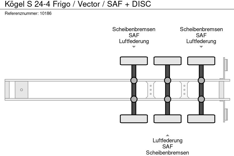 Semirimorchio frigorifero Kögel S 24-4 Frigo / Vector / SAF + DISC: foto 11