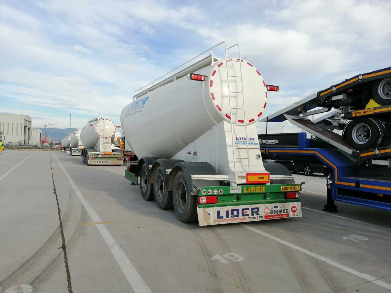 Semirimorchio cisterna per il trasporto di cemento nuovo LIDER 2023 MODEL NEW CEMENT TANKER: foto 19