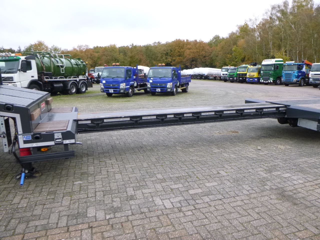 Semirimorchio pianale ribassato nuovo Langendorf 3-axle semi-lowbed trailer 48T ext. 13.5 m + ramps: foto 19