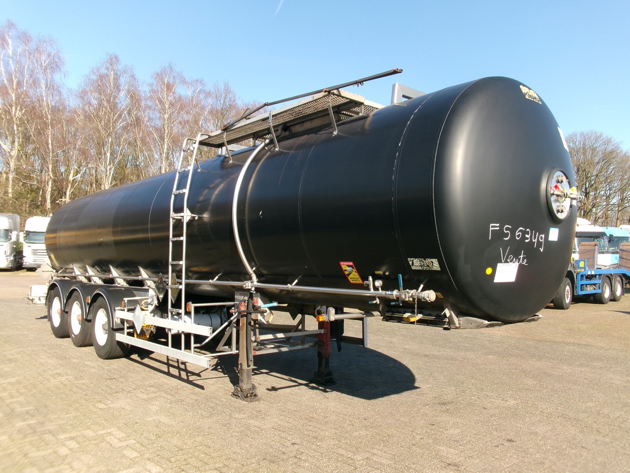 Semirimorchio cisterna per il trasporto di bitume Magyar Bitumen tank inox 32 m3 / 1 comp + ADR: foto 2