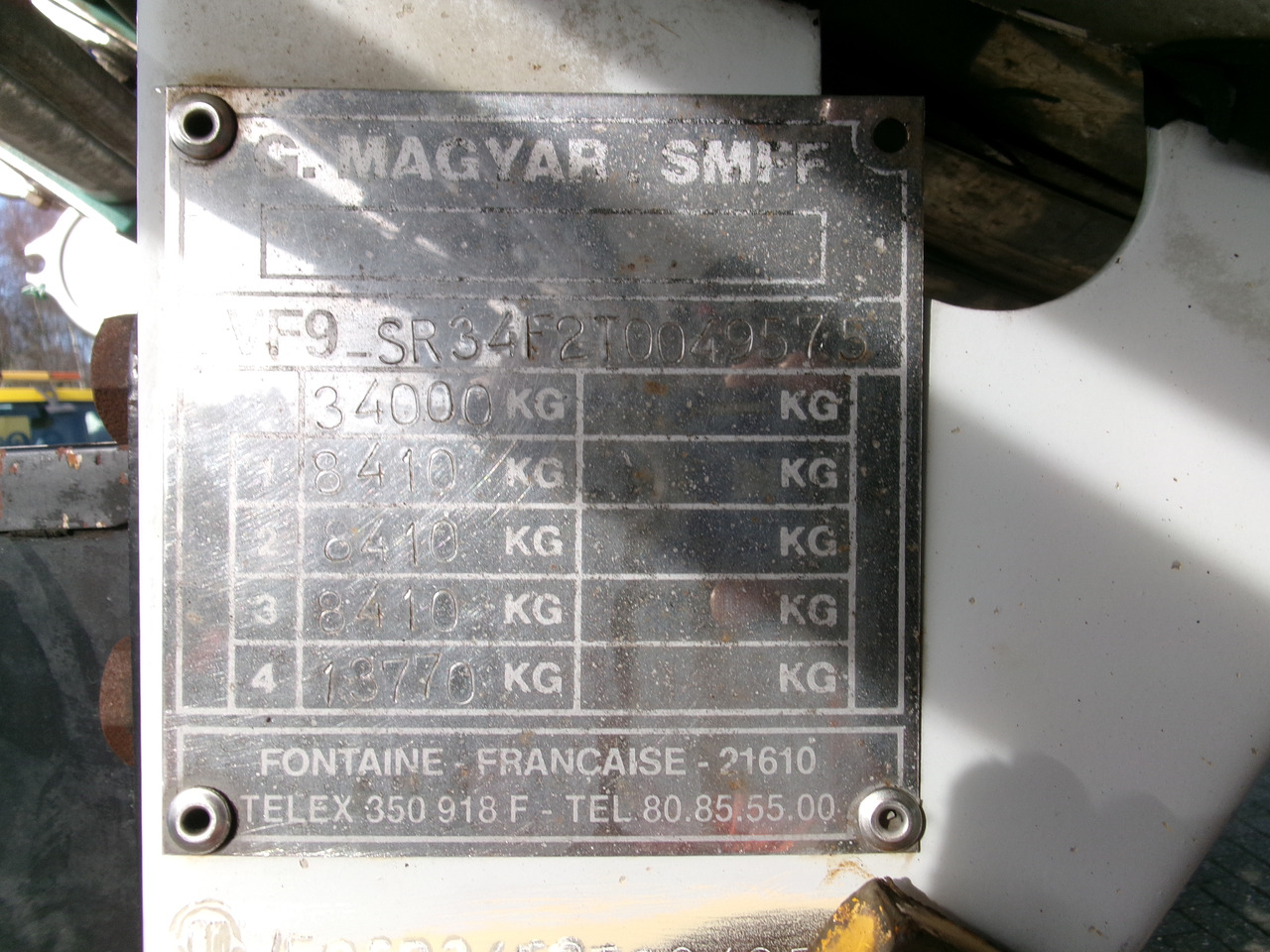 Semirimorchio cisterna per il trasporto di prodotti chimici Magyar Chemical tank inox 29.8 m3 / 1 comp: foto 33