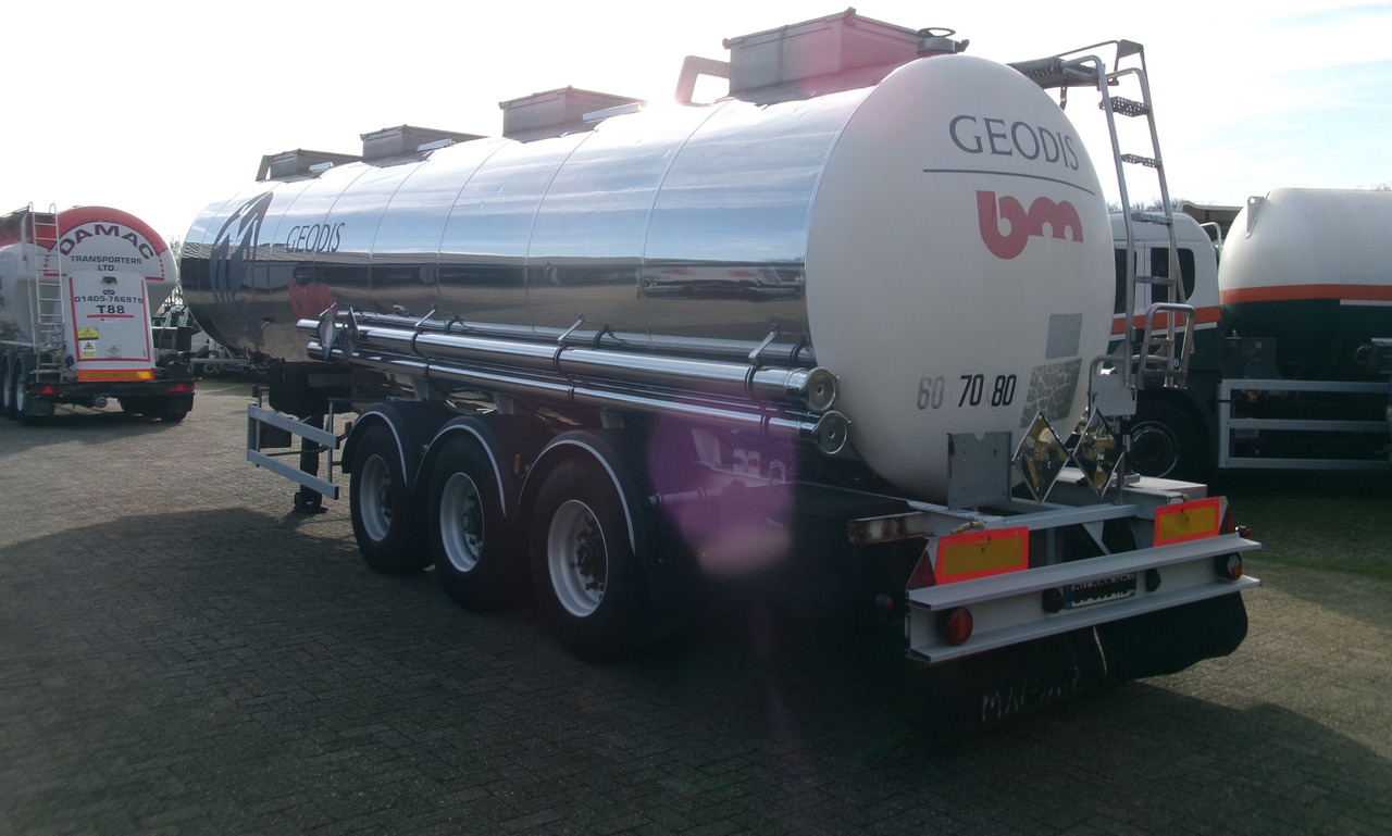 Semirimorchio cisterna per il trasporto di prodotti chimici Magyar Chemical tank inox 29.8 m3 / 1 comp: foto 3