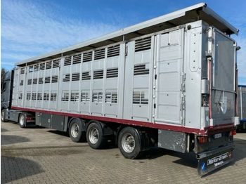 Semirimorchio trasporto bestiame Menke 3 Stock Lenk Lift  Vollalu: foto 1