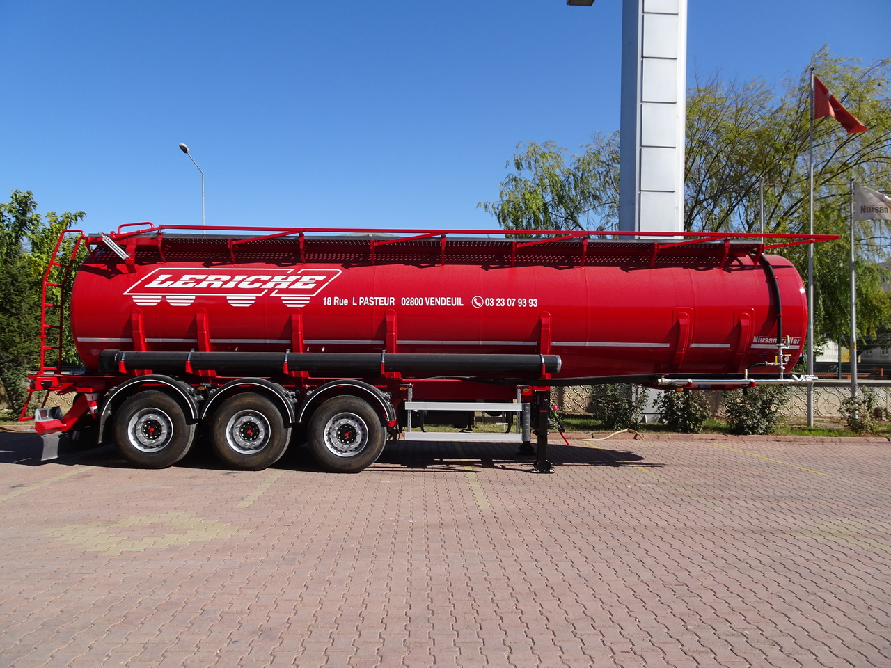 Semirimorchio cisterna per il trasporto di prodotti chimici nuovo NURSAN Slurry Tanker: foto 11