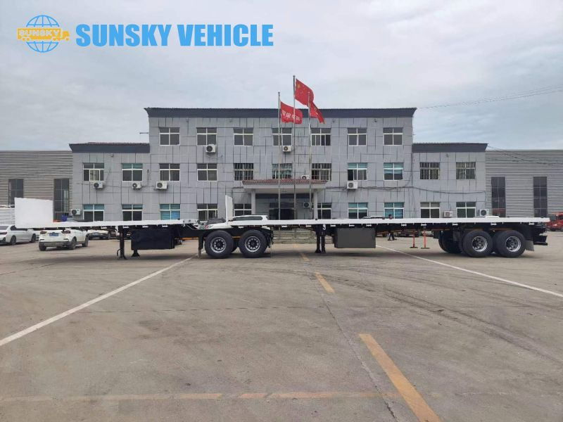 Semirimorchio cassonato/ Pianale per il trasporto di container nuovo SUNSKY superlink trailer for sale: foto 2