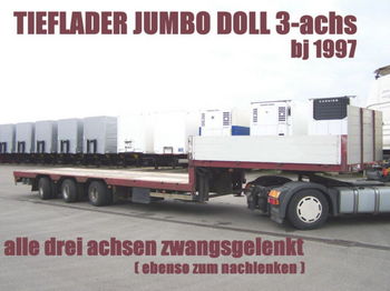 Doll TIEFLADER JUMBO 3achs ZWANGSGELENKT schwanenhals - Semirimorchio cassonato/ Pianale
