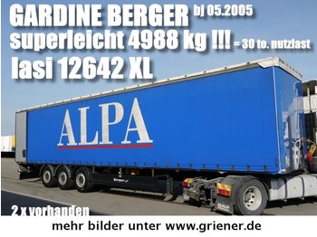  BERGER SAPL 24/ LASI XL / 4988 kg leergewicht !! - Semirimorchio centinato