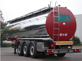 Berger Food - milk tank, 32.000 l., 4 comp., Light weight: 5.660 kg. - Semirimorchio cisterna