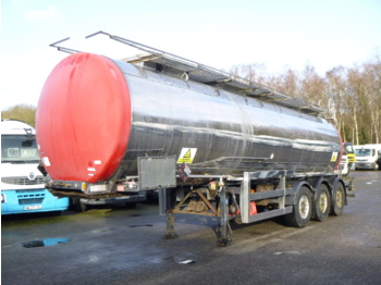 Clayton Chemical tank inox 30.4 m3 / 1 comp + pump - Semirimorchio cisterna