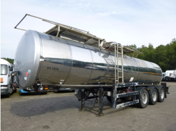 Clayton Food tank inox 23.5 m3 / 1 comp + pump - Semirimorchio cisterna
