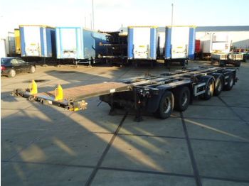 D-TEC CT-53 - 53.000 Kg - 5 axle combi trailer / 2x stuur as - Semirimorchio portacontainer/ Caisse interchangeable