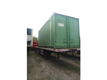 Semirimorchio cassonato/ Pianale TRAILOR Tri axle on springs with twist locks for containers: foto 1