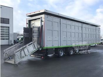 Semirimorchio trasporto bestiame / -  Viehauflieger 3 Stock Hubdach, Lenk + Lift: foto 1