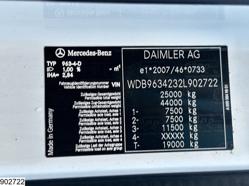 Trattore stradale Mercedes-Benz Actros 2545 6x2, EURO 6, RHD, ADR, Hydraulic: foto 9