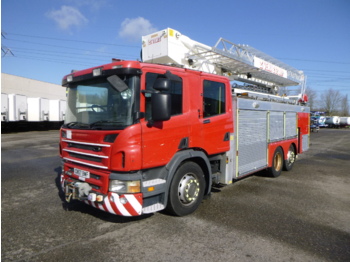 Scania P310 6x2 RHD fire truck + pump, ladder & manlift - autopompa