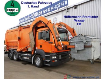 Camion immondizia per il trasporto di rifiuti MAN TGA 26.320 Hüffermann Frontlader mit Waage*31m³*: foto 1