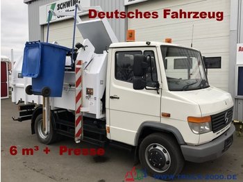 Camion immondizia per il trasporto di rifiuti Mercedes-Benz 814 D 6m³Seitenlader*Presse*1.Hand*DeutscherLKW: foto 1