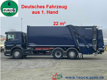 Camion immondizia per il trasporto di rifiuti Scania P320 6x2 Faun Variopress 22m³+Zoeller Schüttung: foto 1