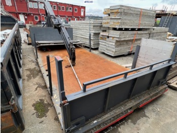 krokløftkasse m/ HIAB kran - Cassone scarrabile: foto 2