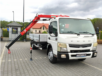 Autocarro con pianale/ Cassone fisso, Camion con gru Mitsubishi Canter Fuso 7C15 3.0/150KM HDS FASSI F40 UNIKAT Super Stan !!!: foto 3