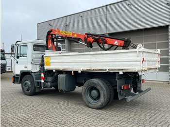 Autocarro ribaltabile, Camion con gru MAN F90 18.232 FK 2-Achs Kipper Kran Palf. PK 8000: foto 3