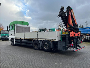 Autocarro con pianale/ Cassone fisso, Camion con gru MAN TG-X 26.480 6x2 Pritsche Heckkran Palfinger 2400: foto 3