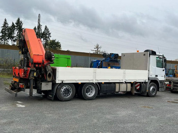 Autocarro con pianale/ Cassone fisso, Camion con gru Mercedes-Benz Actros 2546 L 6x2  Pritsche Heckkran Palfinger P: foto 5