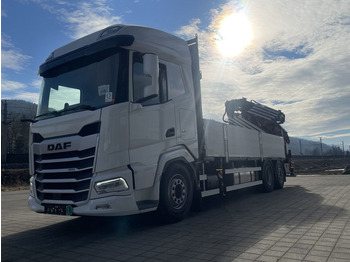 Autocarro con pianale/ Cassone fisso, Camion con gru nuovo DAF XF 480 FAN Kranwagen: foto 2