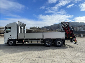 Autocarro con pianale/ Cassone fisso, Camion con gru nuovo DAF XF 480 FAN Kranwagen: foto 4